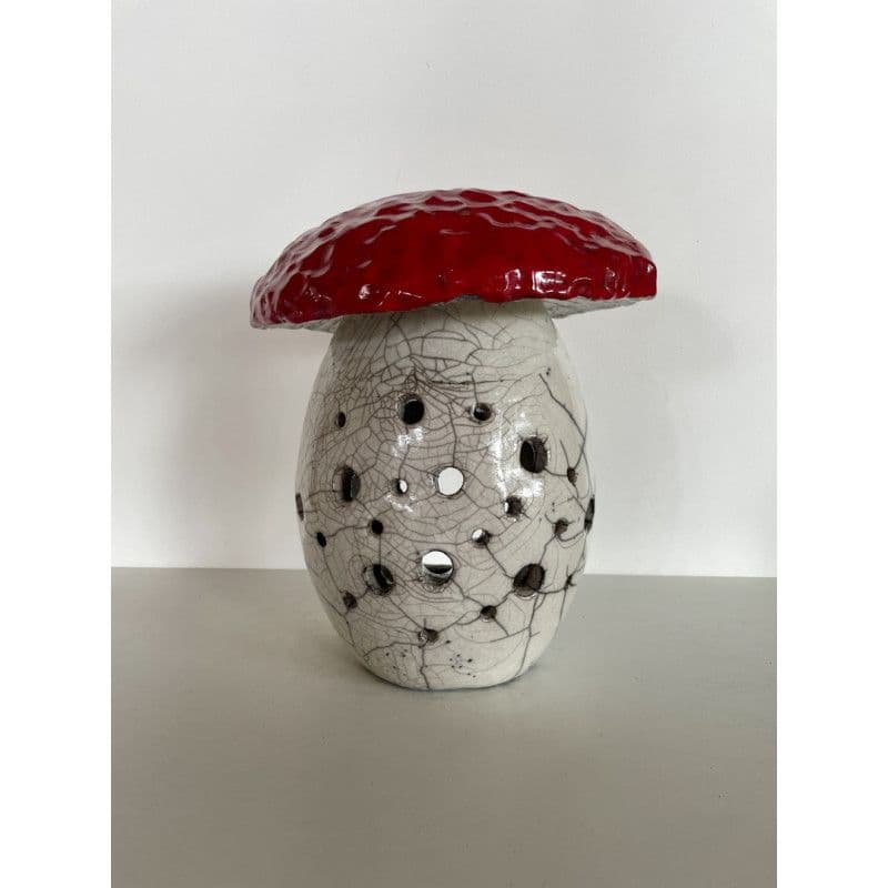 Champignon Photophore Céramique Raku — 2