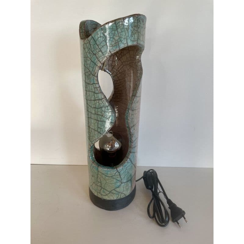 Lampe "Sofia" Céramique Raku bicolore — 5