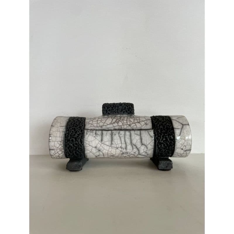 "Christina" Box in Raku Ceramic — 2