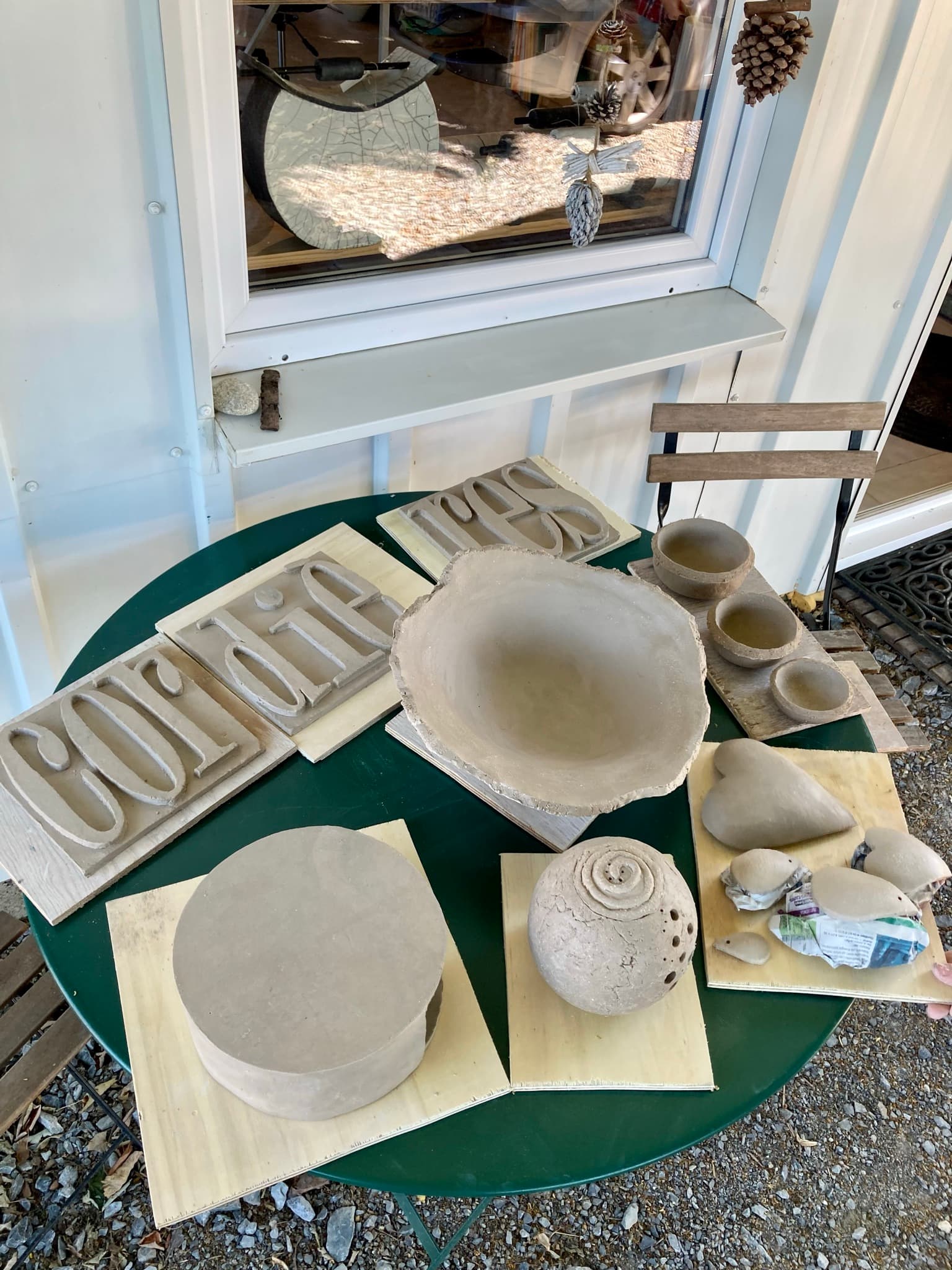 Pieces need to dry for 8 to 15 days
