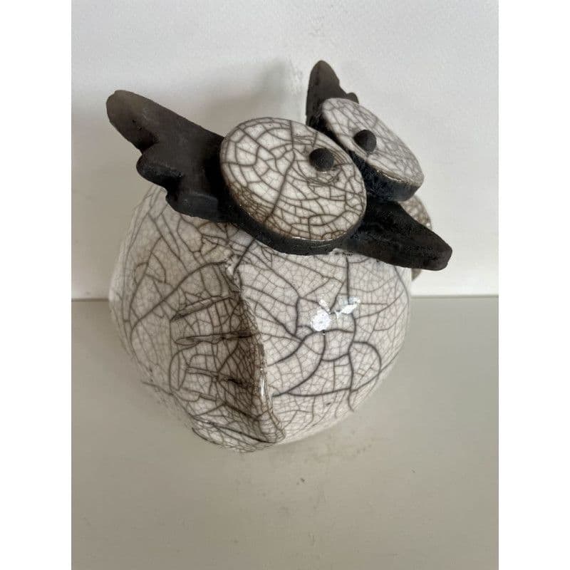 "Maman" Chouette Céramique Raku — 2