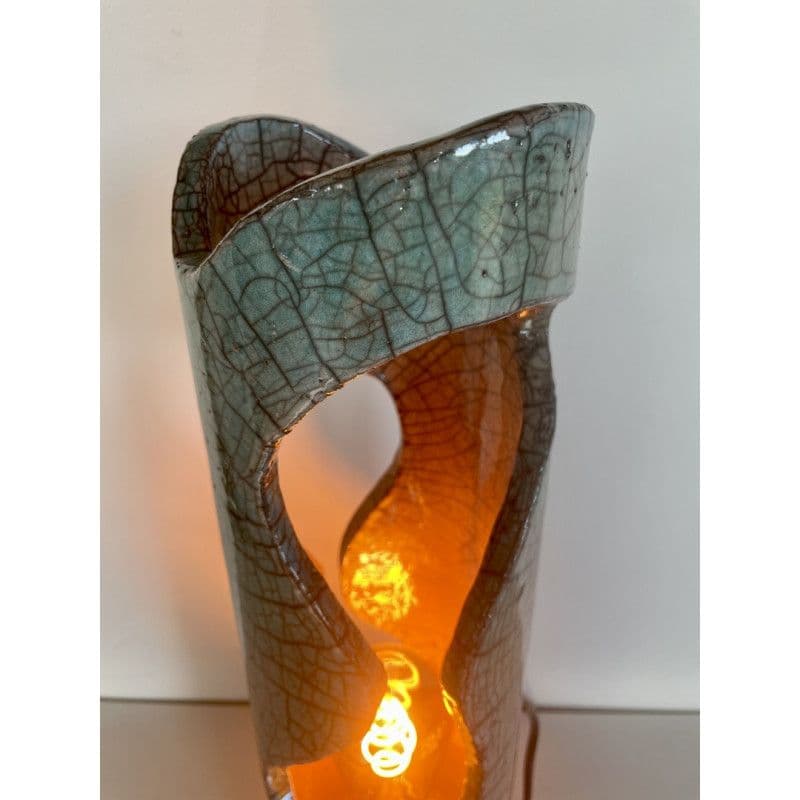 Lampe "Sofia" Céramique Raku bicolore — 4