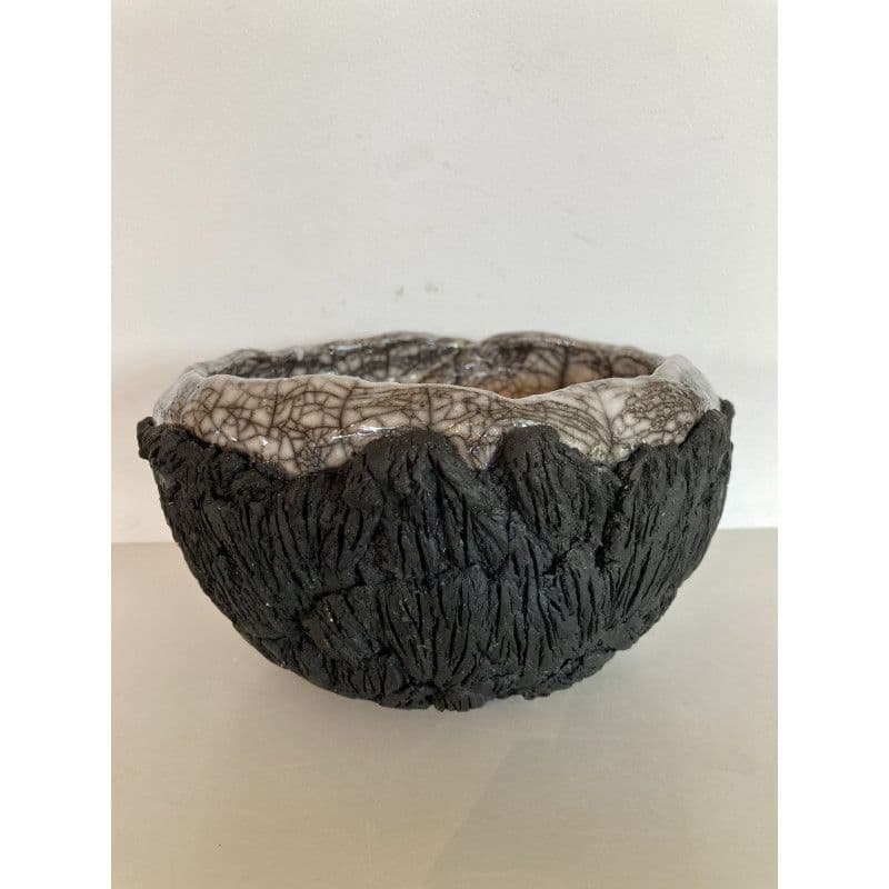 Large "Sylvia" Raku Ceramic Bow — 1