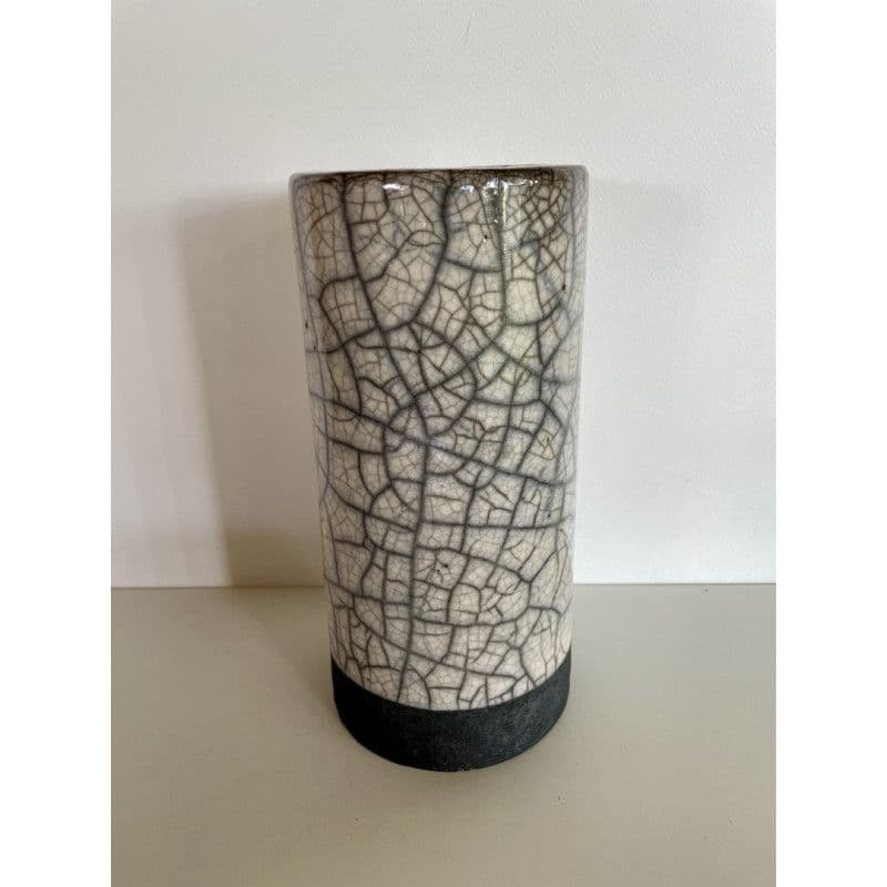Vase Blanc Céramique Raku — 1