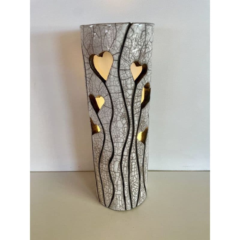 Heart Lamp in Raku Ceramic — 1