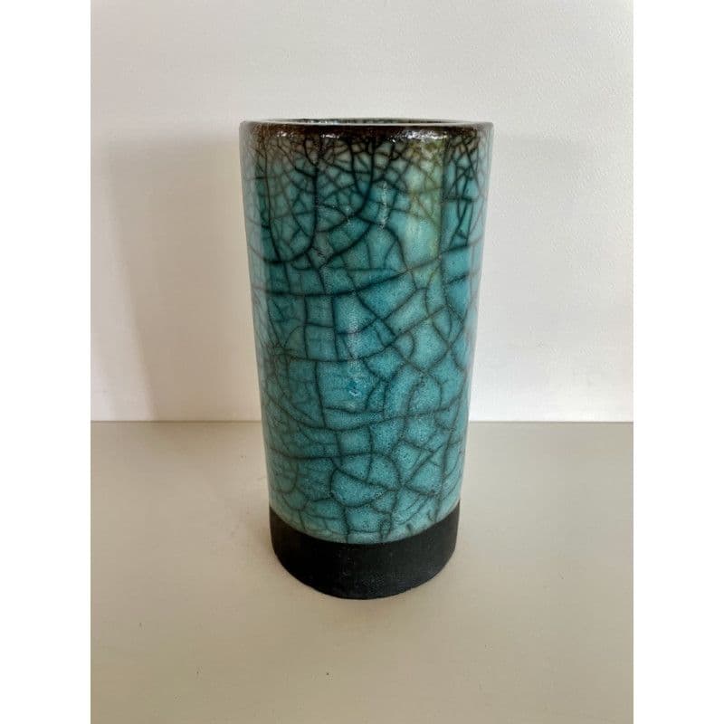 Vase céramique raku "Lagon" — 1