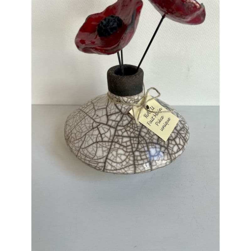 Vase "zen" Céramique Raku — 4