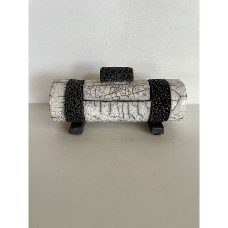"Christina" Box in Raku Ceramic — 1