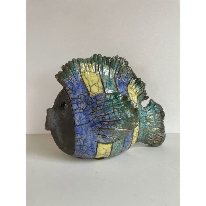 Poisson "Irisé" Moyen Modèle Céramique Raku — 1