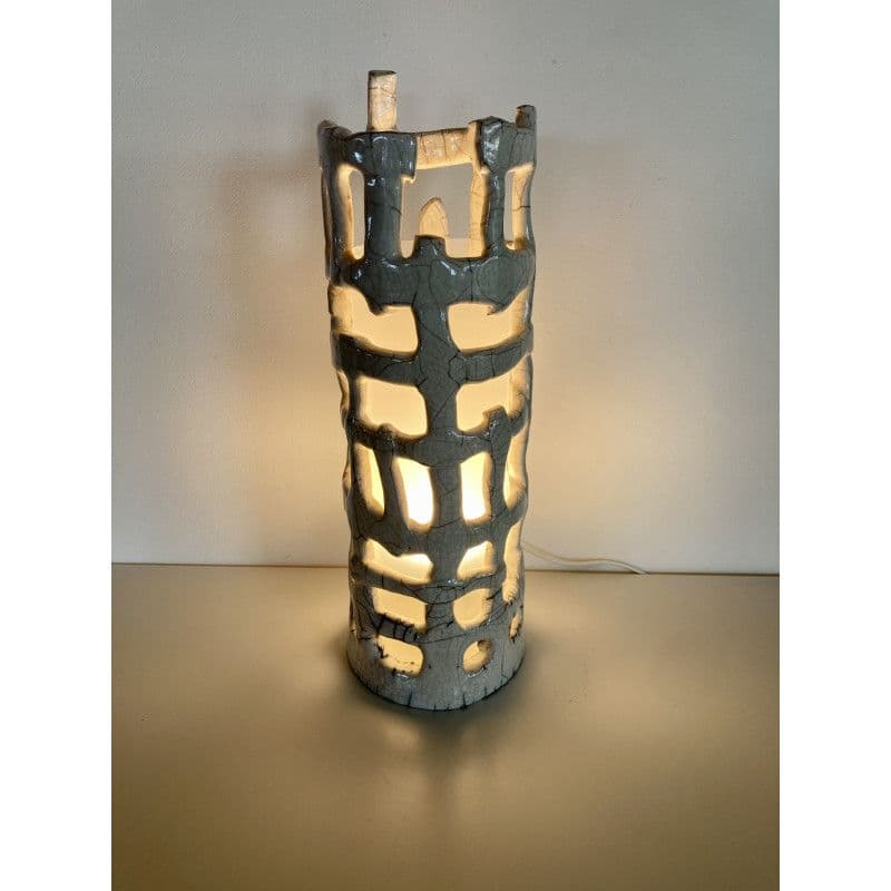 Lampe céramique raku "tresse" — 3