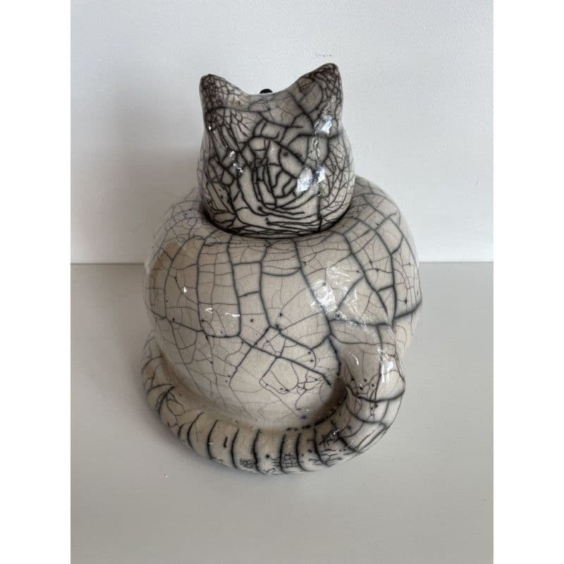 Grande Boîte Chat Céramique Raku — 4