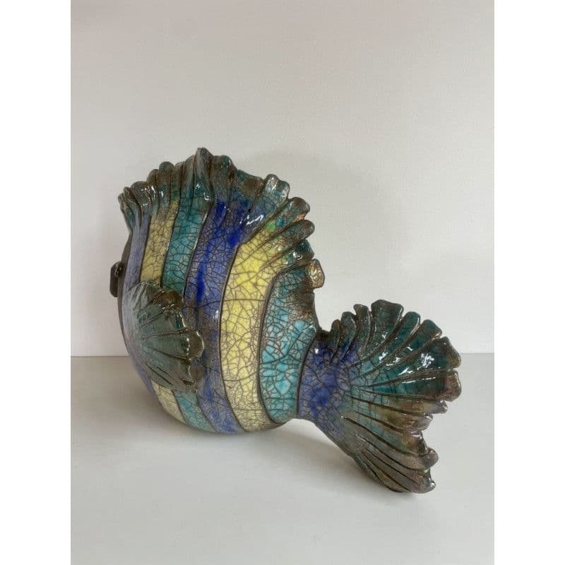 Poisson "Irisé" Grand Modèle Céramique Raku — 7