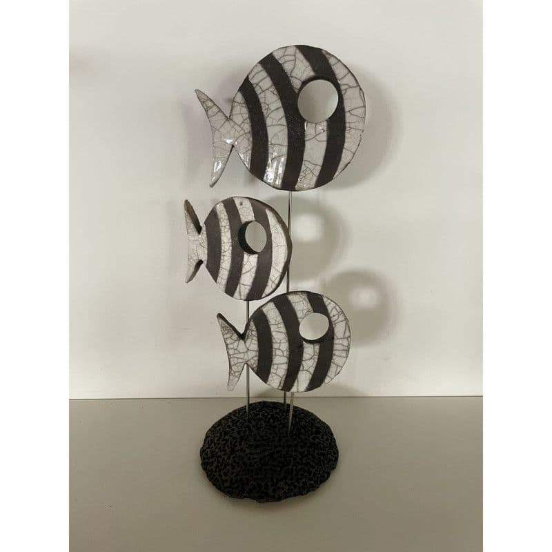 Banc de Poissons Céramique Raku — 1