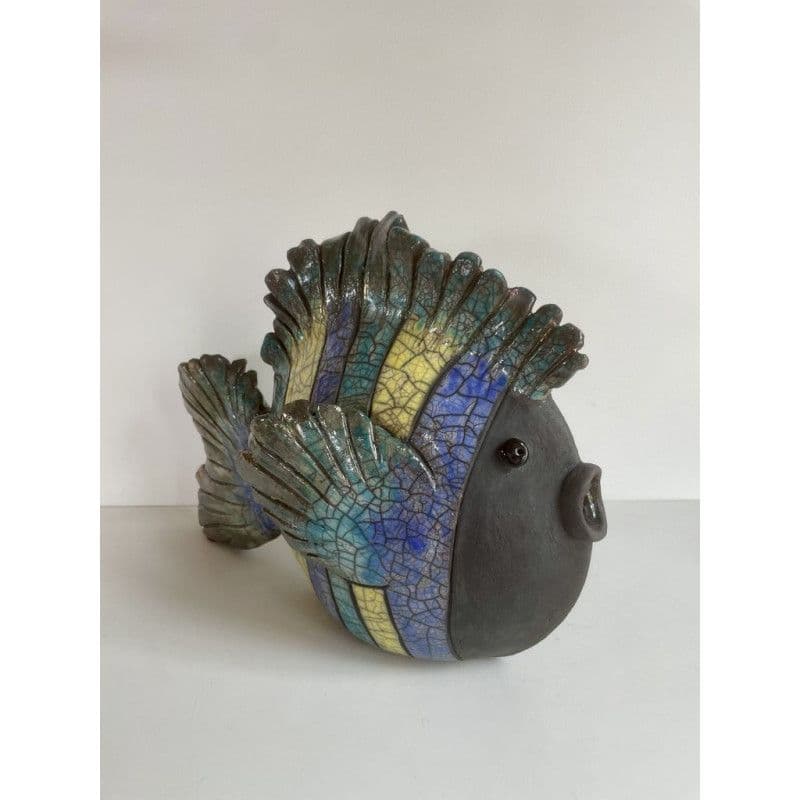 Poisson "Irisé" Grand Modèle Céramique Raku — 4