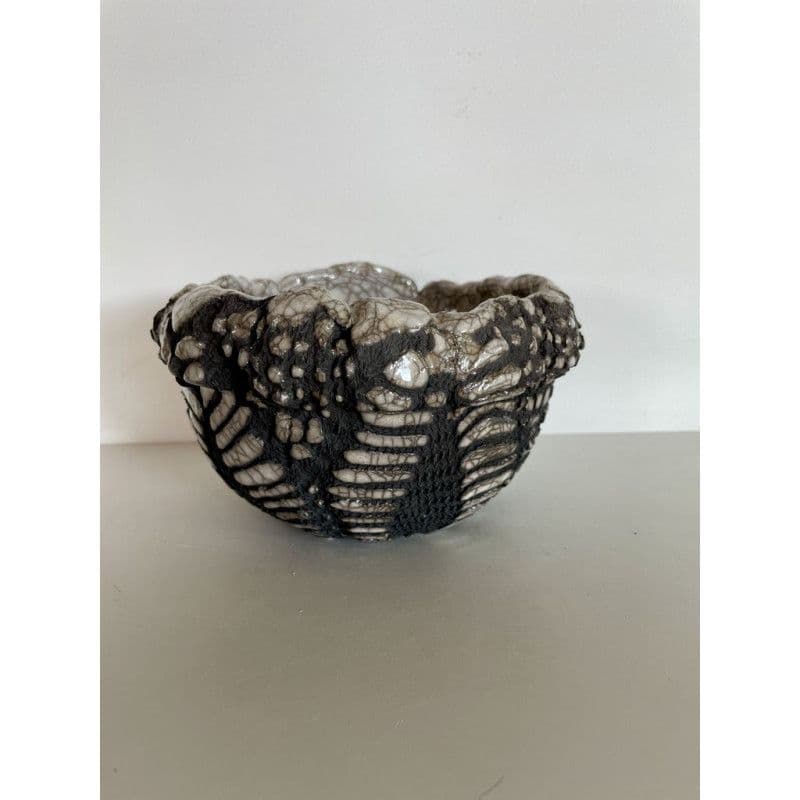 Bowl “Dentelle” Ceramic Raku — 1