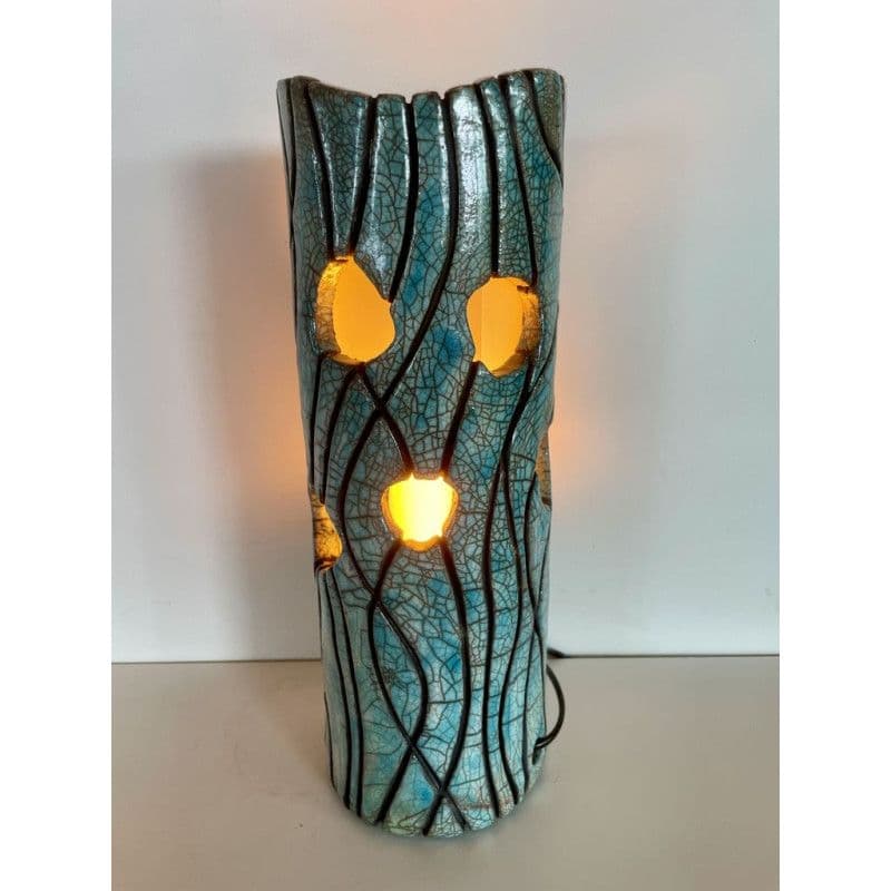 Lampe "Océane" Céramique Raku — 4