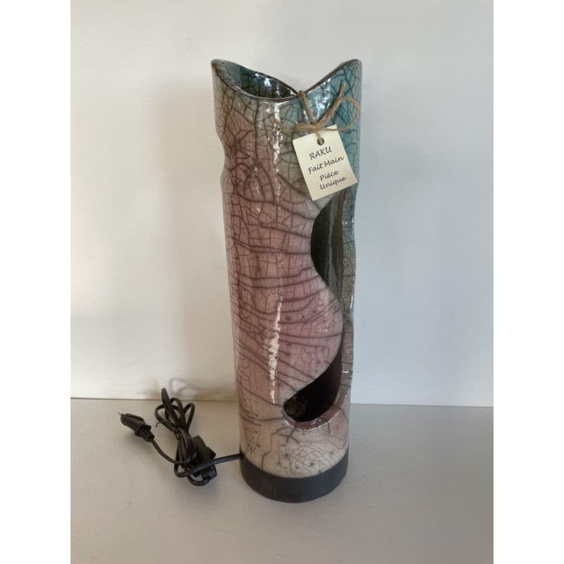Lampe "Sofia" Céramique Raku bicolore — 7