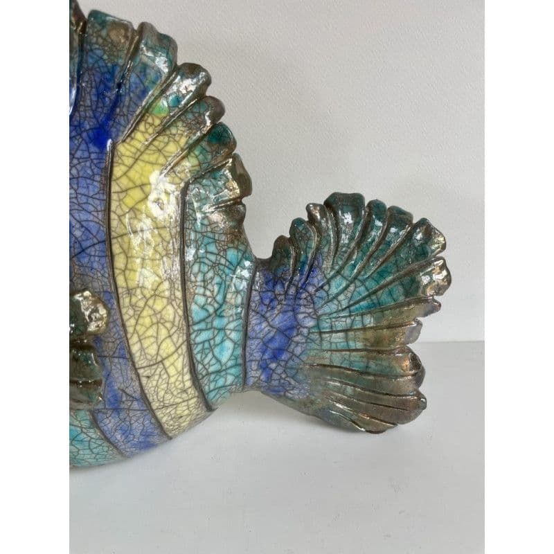 Poisson "Irisé" Grand Modèle Céramique Raku — 8
