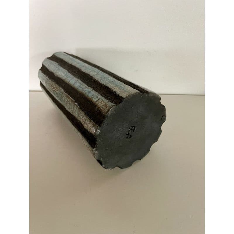 Vase Céramique Raku "Lave" Turquoise — 6