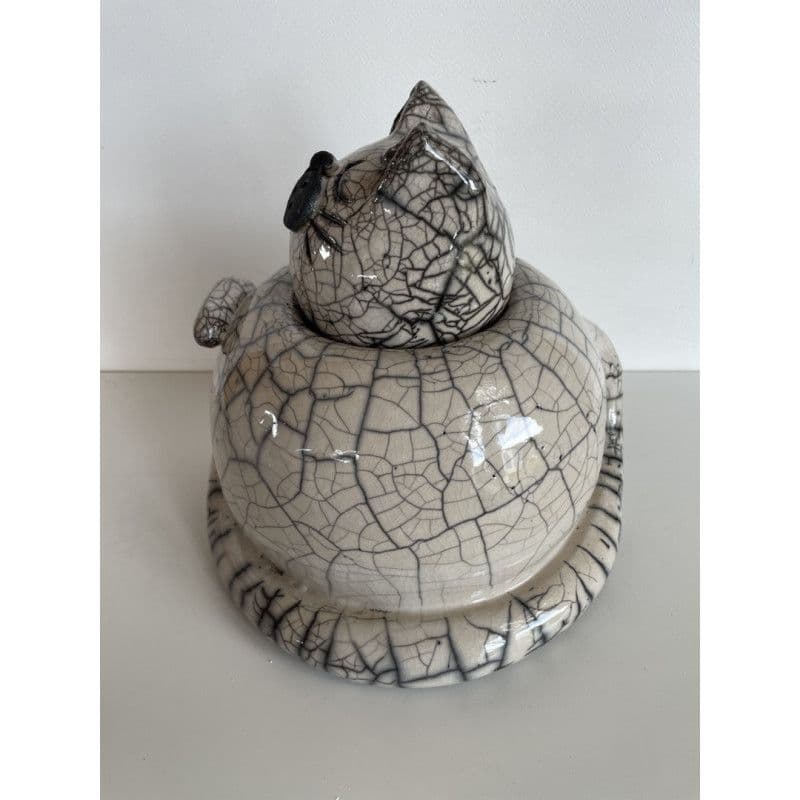 Grande Boîte Chat Céramique Raku — 5