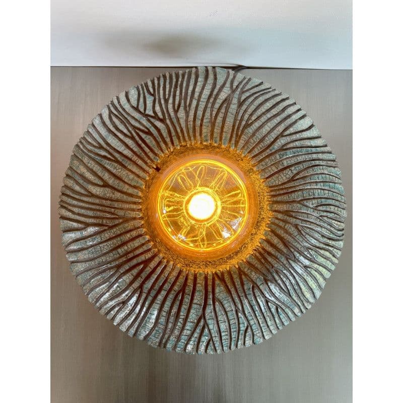 Lampe "Atole" Céramique Raku Bleu/turquoise — 1