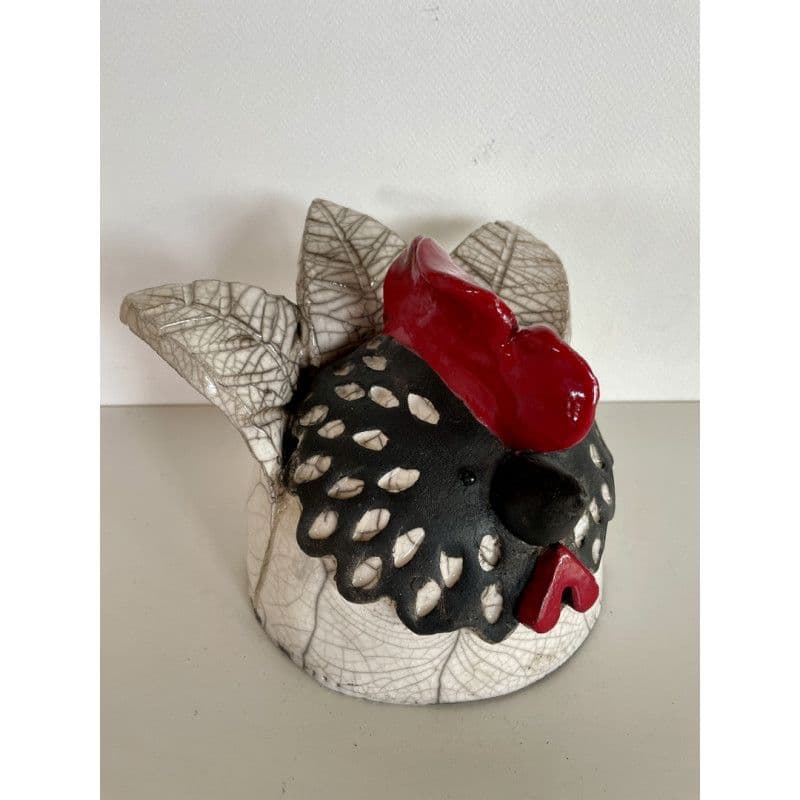 Poule couveuse céramique raku — 2