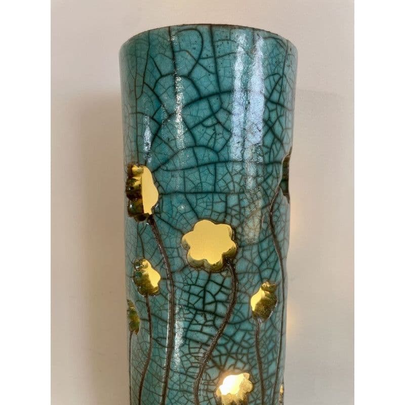 Lampe "Fleurs" céramique Raku — 6
