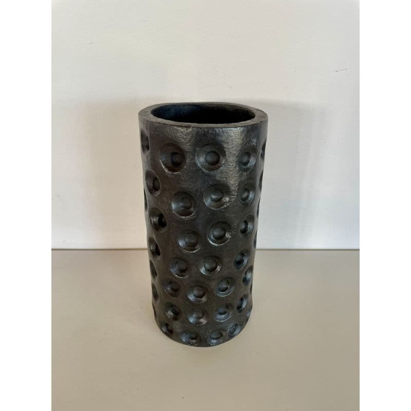 Black Raku Ceramic Vase — 1