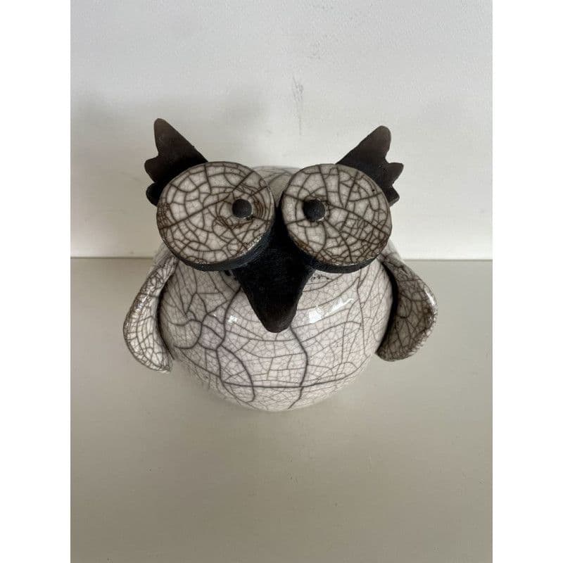 "Maman" Chouette Céramique Raku — 1