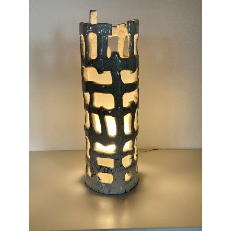 Lampe céramique raku "tresse" — 1