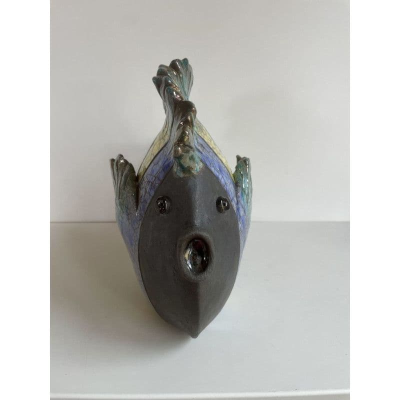 Poisson "Irisé" Grand Modèle Céramique Raku — 3