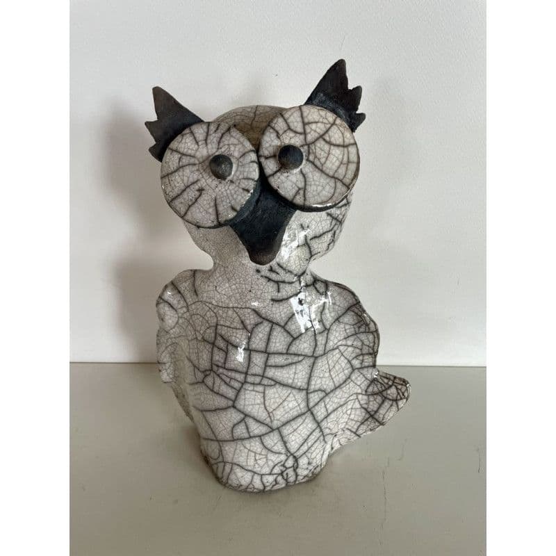 Chouette céramique raku "GM" — 1