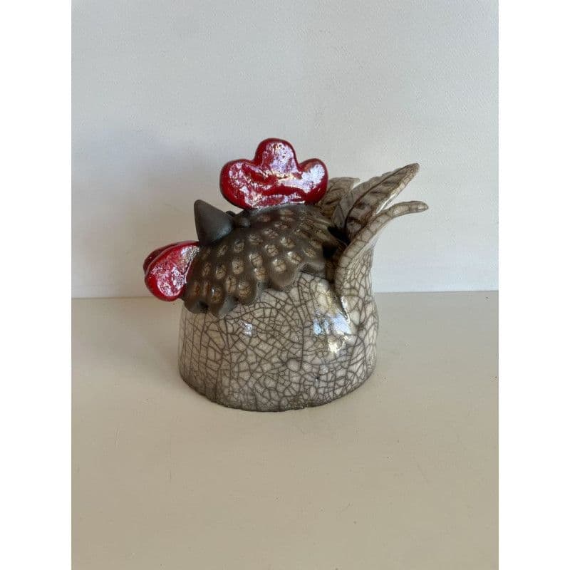 Boîte céramique raku "Poule" — 2