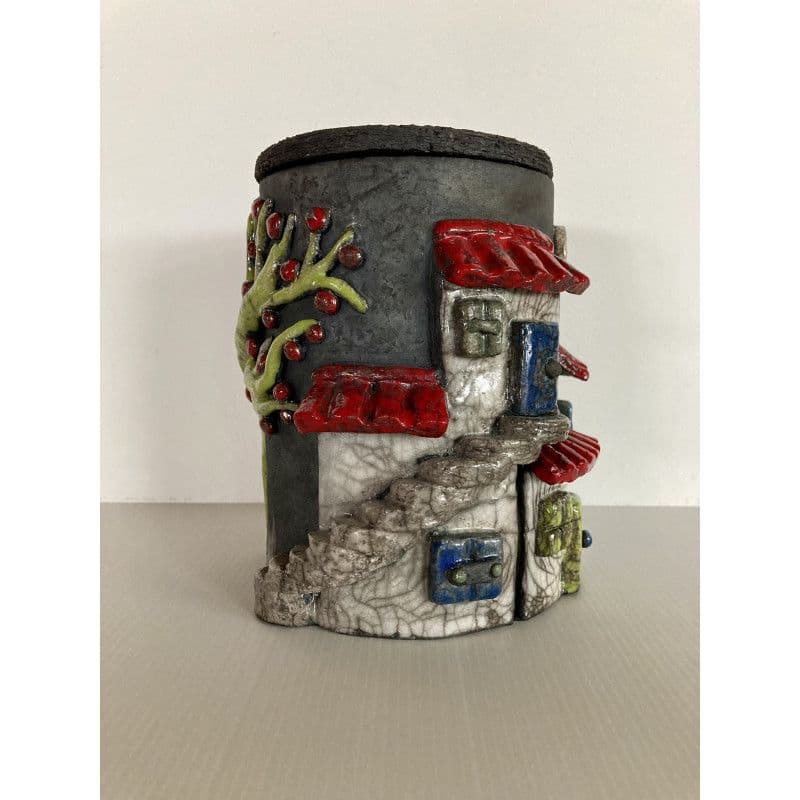 Boîte "village" Céramique Raku — 4