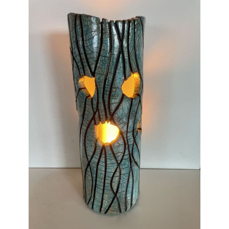 Lampe "Océane" Céramique Raku — 2