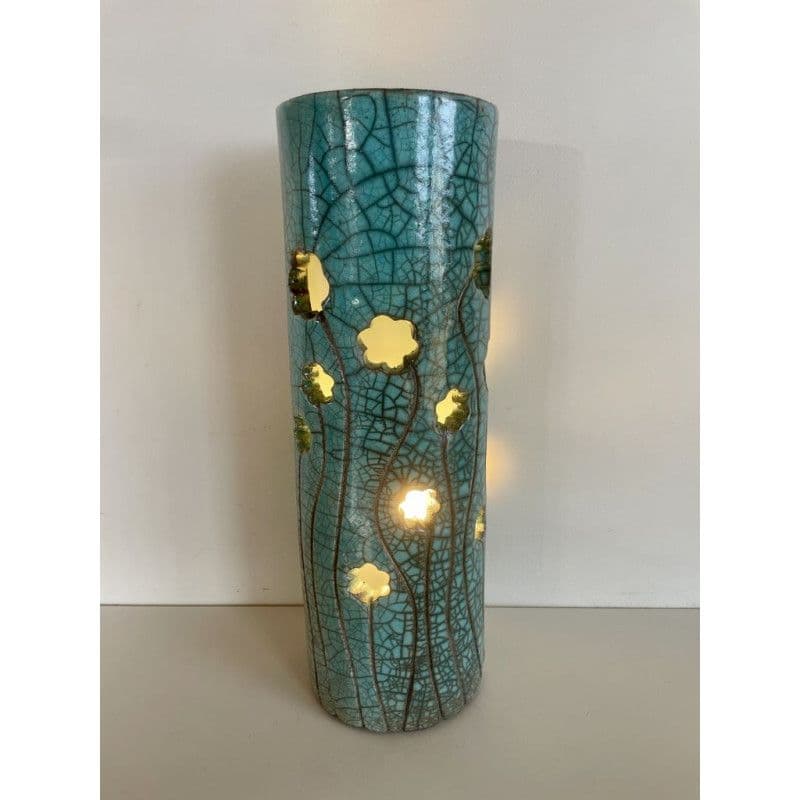 Lampe "Fleurs" céramique Raku — 4
