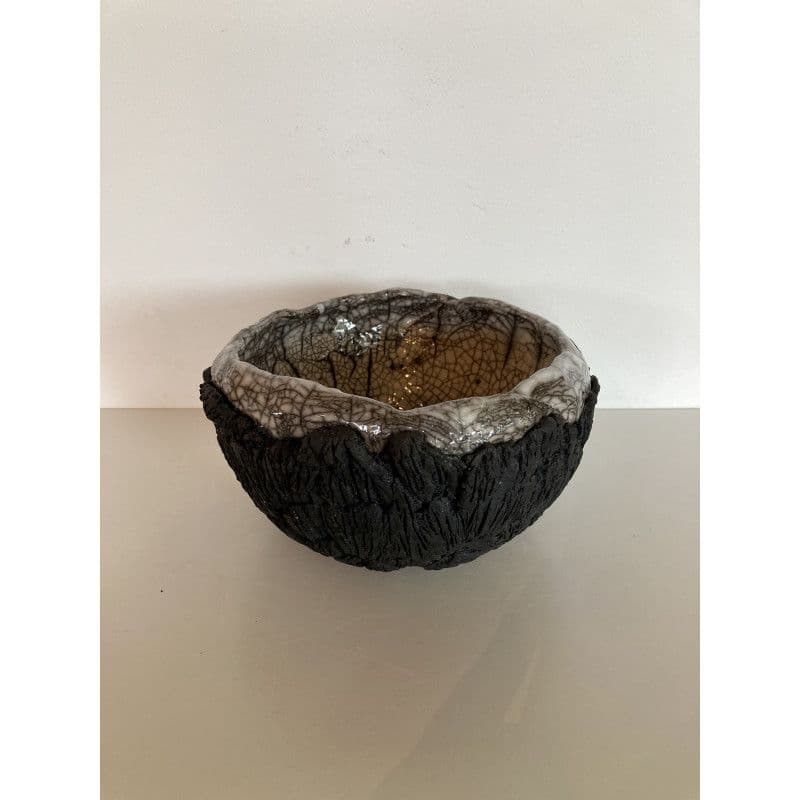 Large "Sylvia" Raku Ceramic Bow — 8