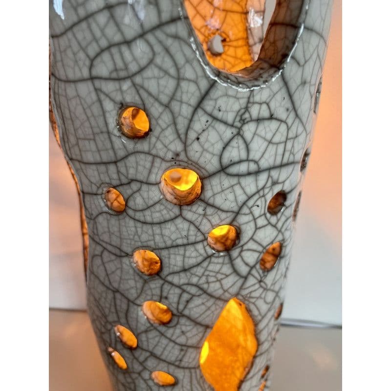 Lamp "Douce" Raku Ceramic — 7
