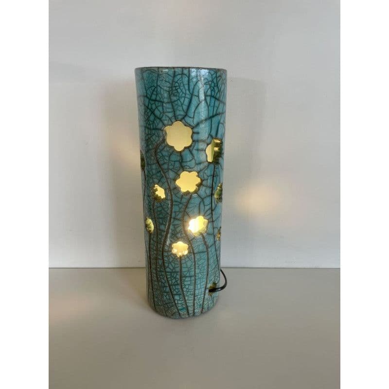 Lampe "Fleurs" céramique Raku — 3
