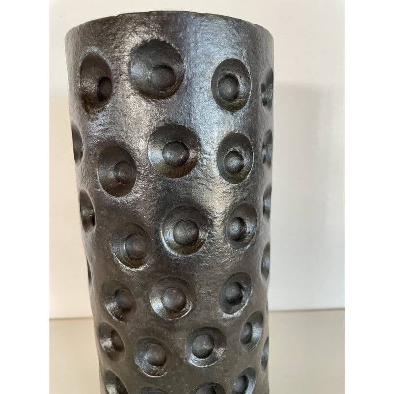 Black Raku Ceramic Vase — 5