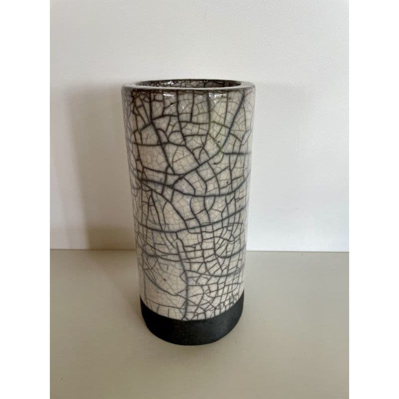 Vase Blanc Céramique Raku — 3