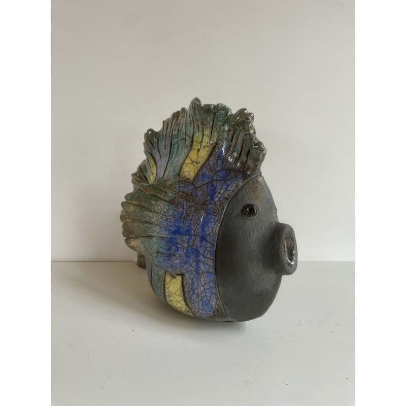 Poisson "Irisé" Moyen Modèle Céramique Raku — 3